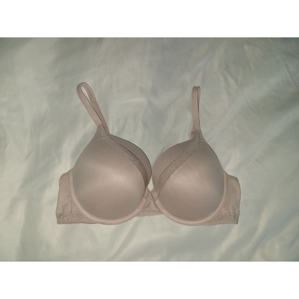 Victoria's Secret Body By Victoria Perfect Shape Bra 36D Nude Beige Convertible